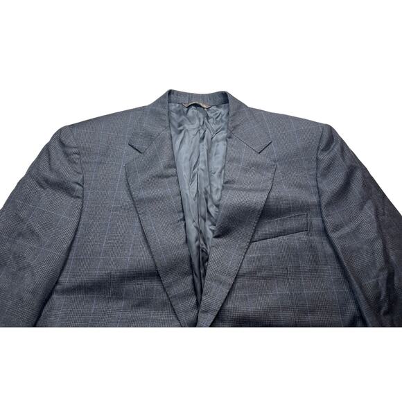10-21 CANALI Men's Single-Breasted Blazer 100% Pure Wool Grey Size 48R - Picture 3 of 9